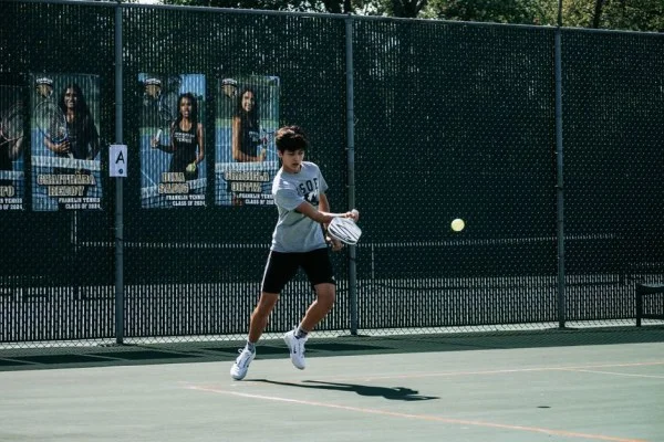 tennis player forehand